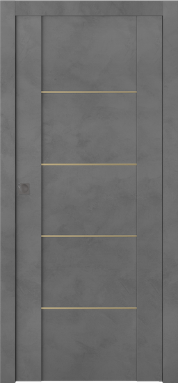AVON 01 4H GOLD DARK URBAN POCKET DOORS BELLDINNI MODERN INTERIOR DOOR - 1