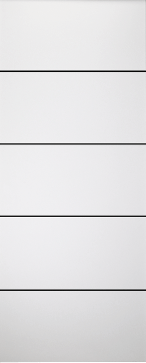 PALLADIO 4H BLACK BIANCO NOBLE SLAB DOORS BELLDINNI MODERN INTERIOR DOOR - 1