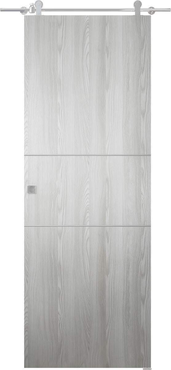 OPTIMA 2H RIBEIRA ASH DOUBLE BARN BELLDINNI MODERN INTERIOR DOOR - 1
