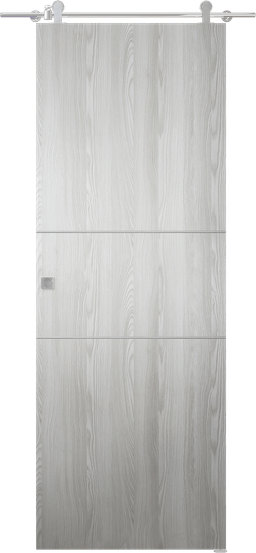 OPTIMA 2H RIBEIRA ASH DOUBLE BARN BELLDINNI MODERN INTERIOR DOOR - 1