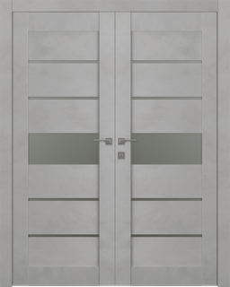 AVON 07-06 VETRO LIGHT URBAN DOUBLE BELLDINNI MODERN INTERIOR DOOR - 1