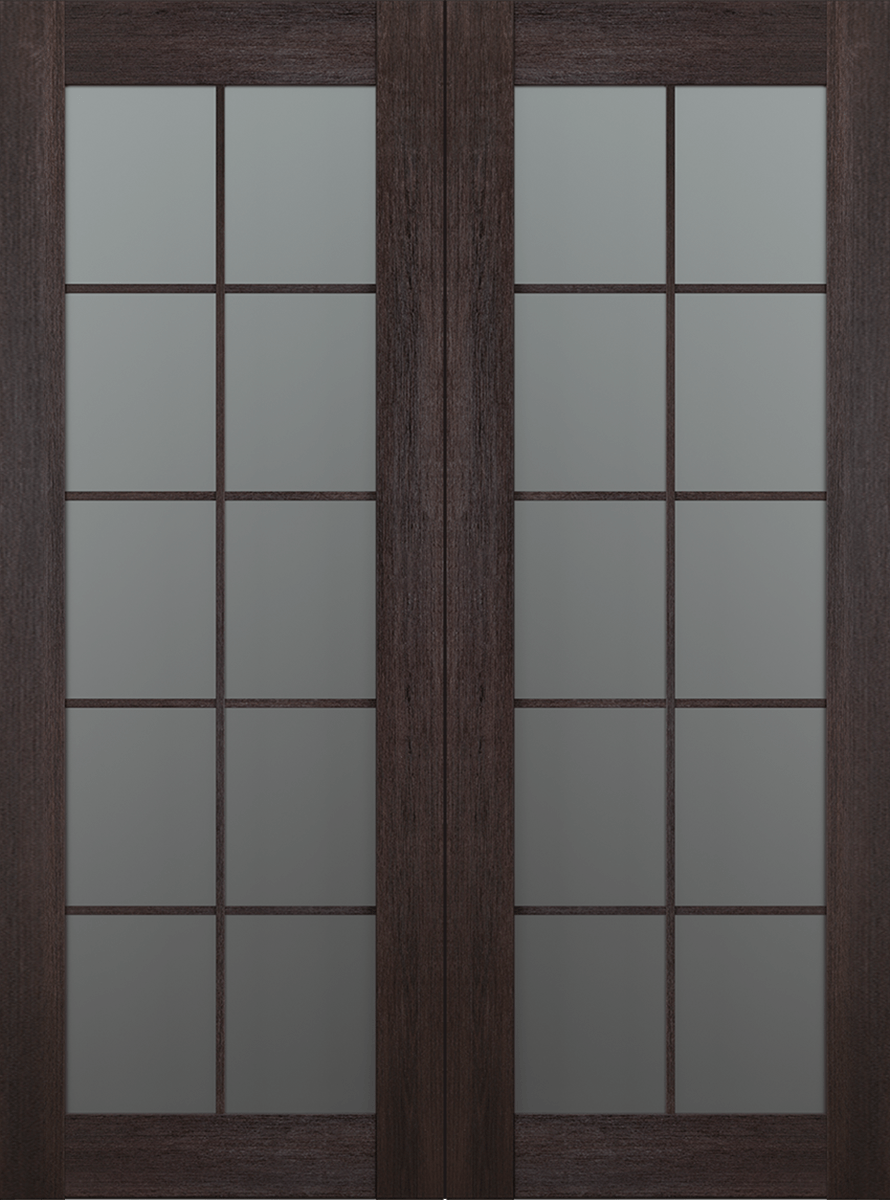 AVON 10 LITE VETRO VERALINGA OAK DOUBLE BARN BELLDINNI MODERN INTERIOR DOOR - 2