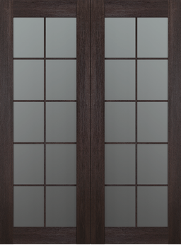 AVON 10 LITE VETRO VERALINGA OAK DOUBLE BARN BELLDINNI MODERN INTERIOR DOOR - 2