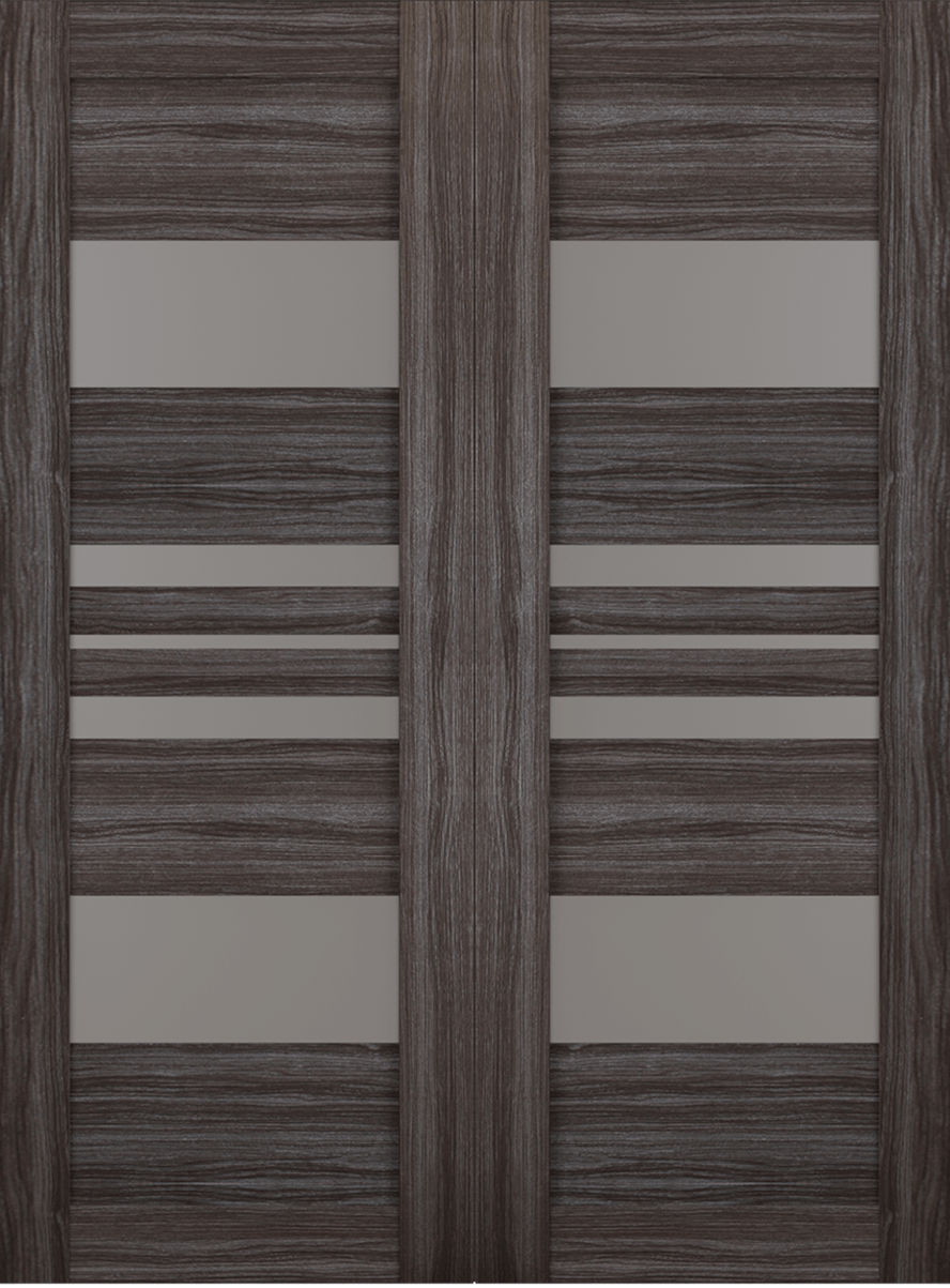 ROMI VETRO GRAY OAK DOUBLE BARN BELLDINNI MODERN INTERIOR DOOR - 2