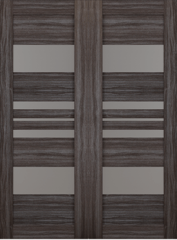 ROMI VETRO GRAY OAK DOUBLE BARN BELLDINNI MODERN INTERIOR DOOR - 2