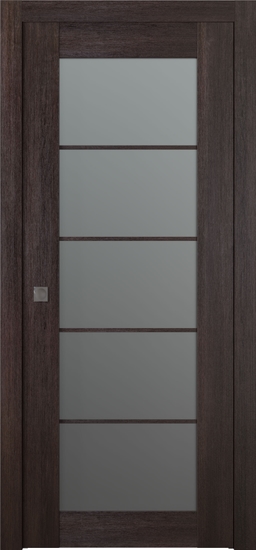 AVON 5 LITE VETRO VERALINGA OAK POCKET BELLDINNI MODERN INTERIOR DOOR - 1