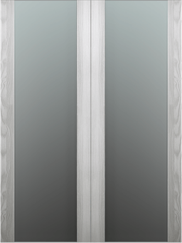 AVON 202 VETRO RIBEIRA ASH DOUBLE BARN BELLDINNI MODERN INTERIOR DOOR - 2