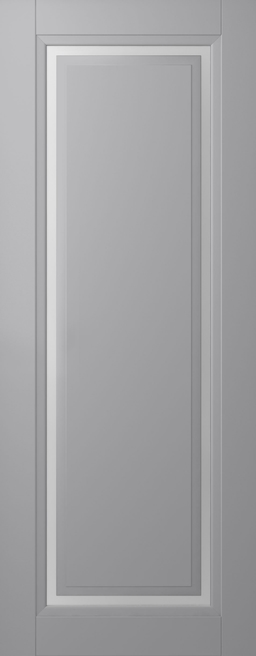 AURUM 1 VETRO LIGHT GREY SLAB BELLDINNI MODERN INTERIOR DOOR - 1