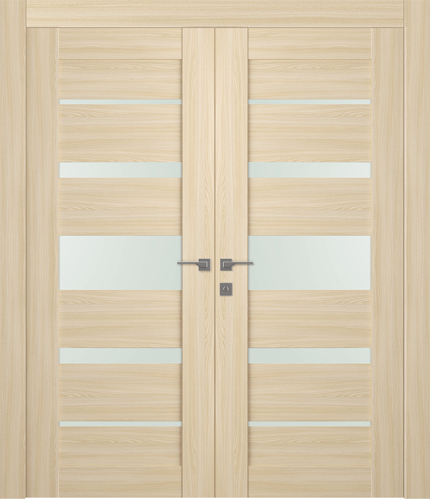 AVON 07-03 VETRO LOIRE ASH DOUBLE DOORS BELLDINNI MODERN INTERIOR DOOR - 1