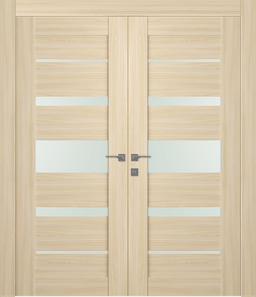 AVON 07-03 VETRO LOIRE ASH DOUBLE DOORS BELLDINNI MODERN INTERIOR DOOR - 1