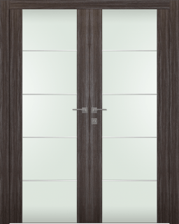 PALLADIO 202 4H VETRO GRAY OAK CLOSET DOORS BELLDINNI MODERN INTERIOR DOOR - 1