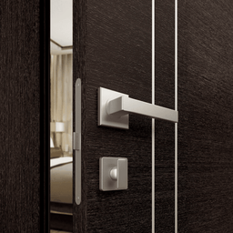 AVANTI 2V BLACK APRICOT DOUBLE INVISIBLE METAL FRAME BELLDINNI MODERN INTERIOR DOOR - 3