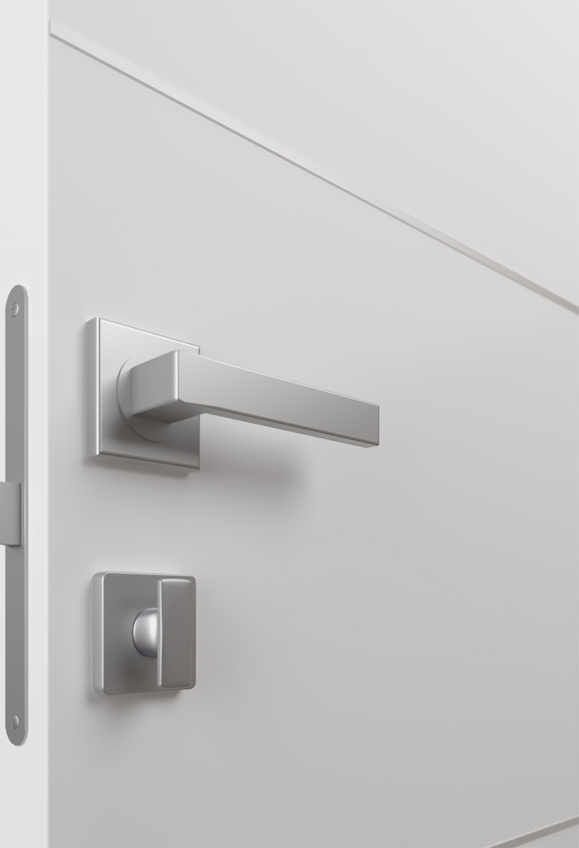 SMART PRO 2V BLACK POLAR WHITE DOUBLE INVISIBLE METAL FRAME BELLDINNI MODERN INTERIOR DOOR - 4