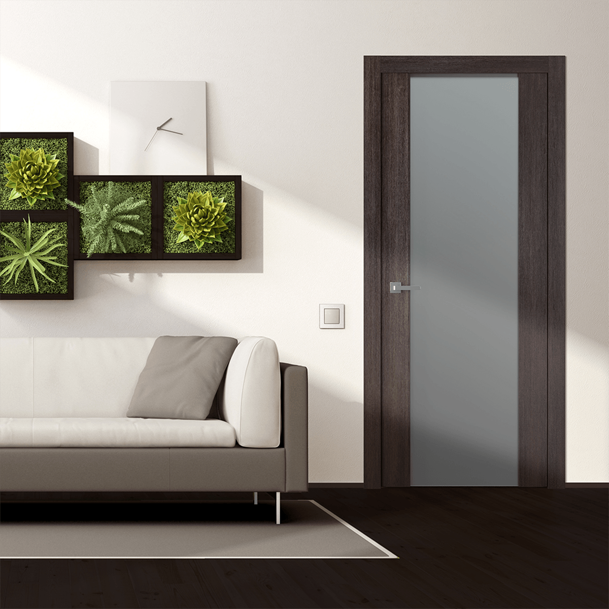 AVON 202 VETRO VERALINGA OAK BARN BELLDINNI MODERN INTERIOR DOOR - 2