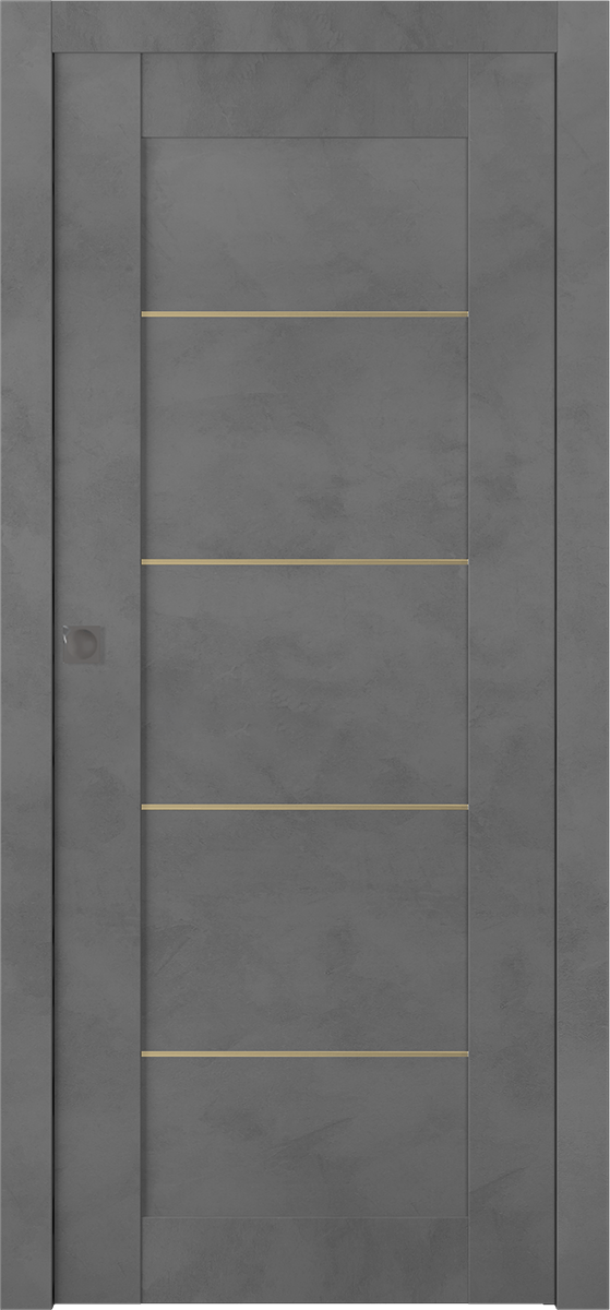 AVON 07 4H GOLD DARK URBAN POCKET BELLDINNI MODERN INTERIOR DOOR - 1