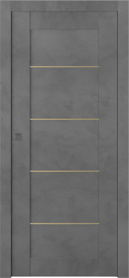 AVON 07 4H GOLD DARK URBAN POCKET BELLDINNI MODERN INTERIOR DOOR - 1