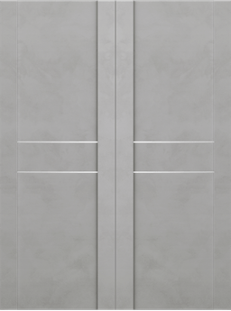 AVON 01 2HN LIGHT URBAN DOUBLE INVISIBLE METAL FRAME BELLDINNI MODERN INTERIOR DOOR - 2