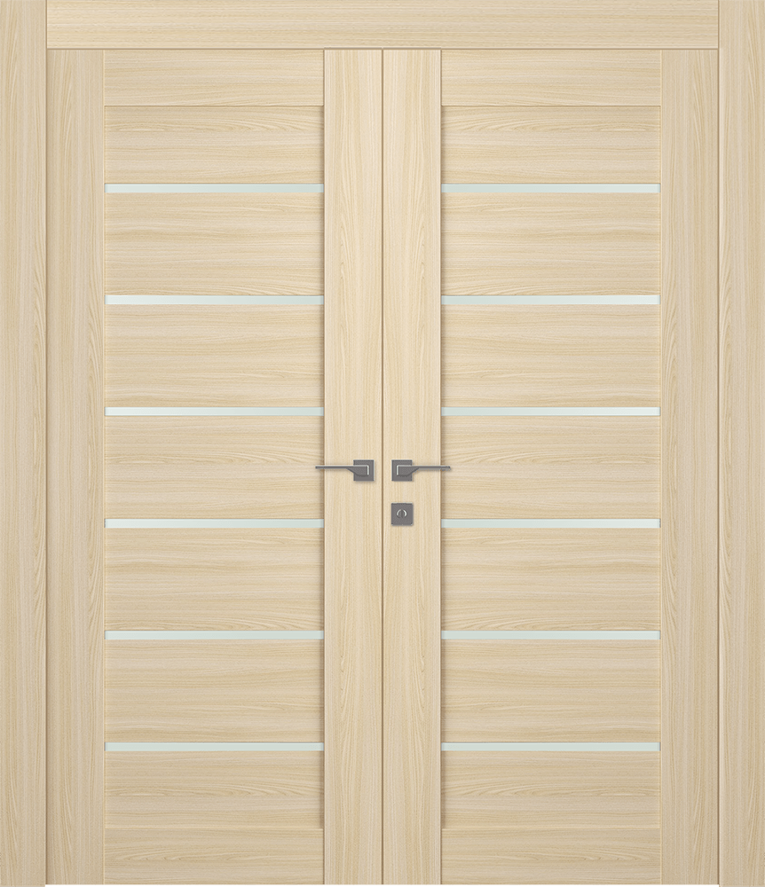 AVON 07-02 VETRO LOIRE ASH DOUBLE DOORS BELLDINNI MODERN INTERIOR DOOR - 1