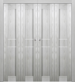AVON 07 2HN RIBEIRA ASH DOUBLE BI-FOLD BELLDINNI MODERN INTERIOR DOOR - 1