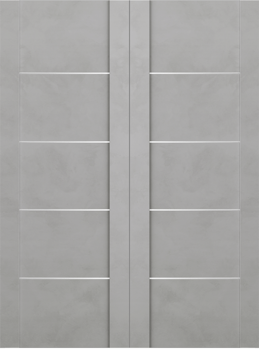 AVON 01 4H LIGHT URBAN DOUBLE INVISIBLE METAL FRAME BELLDINNI MODERN INTERIOR DOOR - 2