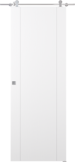 OPTIMA 2U SNOW WHITE DOUBLE BARN BELLDINNI MODERN INTERIOR DOOR - 1