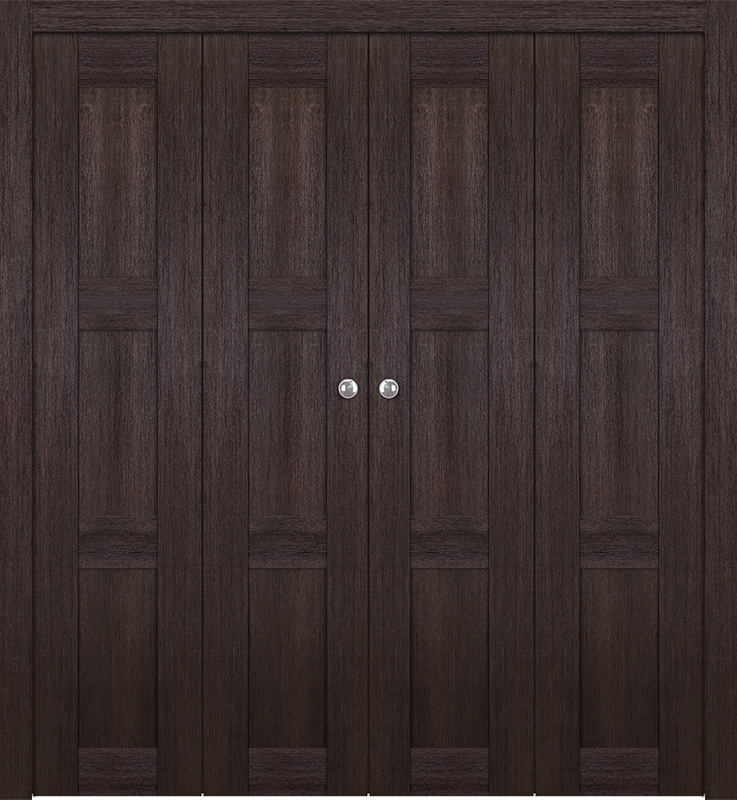 AVON 07 2RN VERALINGA OAK DOUBLE BI-FOLD BELLDINNI MODERN INTERIOR DOOR - 1