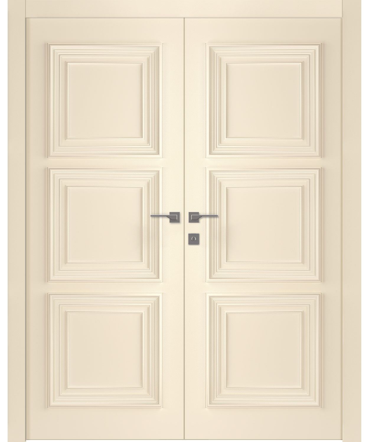 PALAZZO 3 IVORY DOUBLE BELLDINNI MODERN INTERIOR DOOR - 1