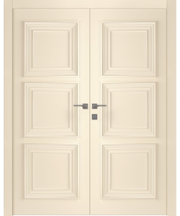 PALAZZO 3 IVORY DOUBLE BELLDINNI MODERN INTERIOR DOOR - 1