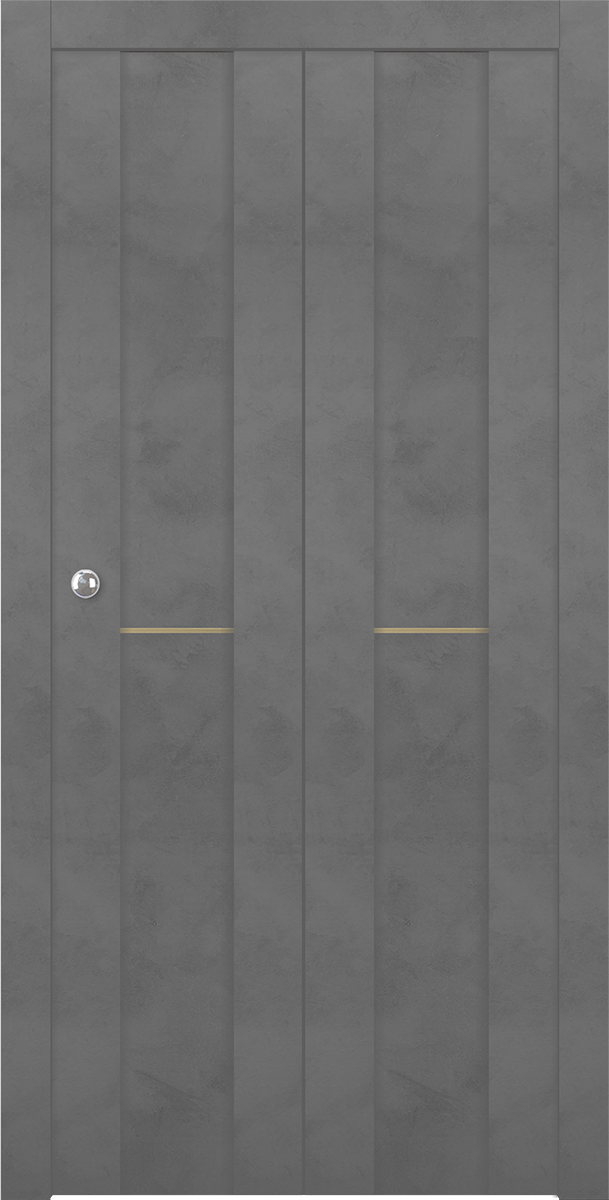 AVON 01 1H GOLD DARK URBAN DOUBLE BI-FOLD BELLDINNI MODERN INTERIOR DOOR - 1