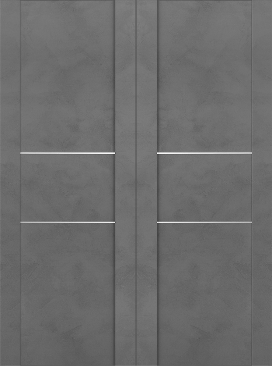 AVON 01 2H GOLD DARK URBAN DOUBLE BI-FOLD BELLDINNI MODERN INTERIOR DOOR - 3