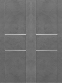 AVON 01 2H GOLD DARK URBAN DOUBLE BI-FOLD BELLDINNI MODERN INTERIOR DOOR - 3