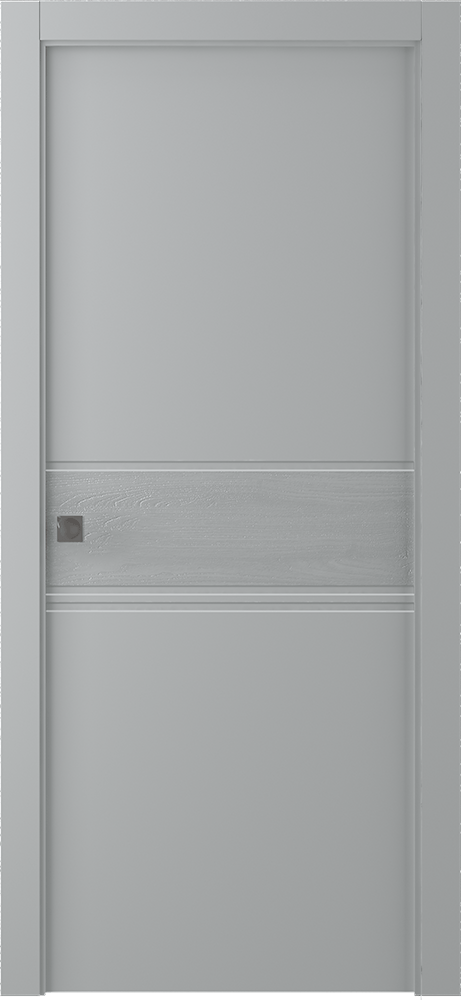 TWINWOOD 2 LIGHT GREY POCKET BELLDINNI MODERN INTERIOR DOOR - 1