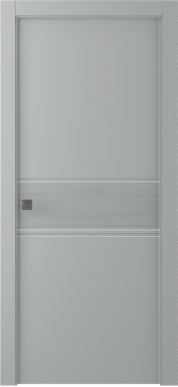 TWINWOOD 2 LIGHT GREY POCKET BELLDINNI MODERN INTERIOR DOOR - 1