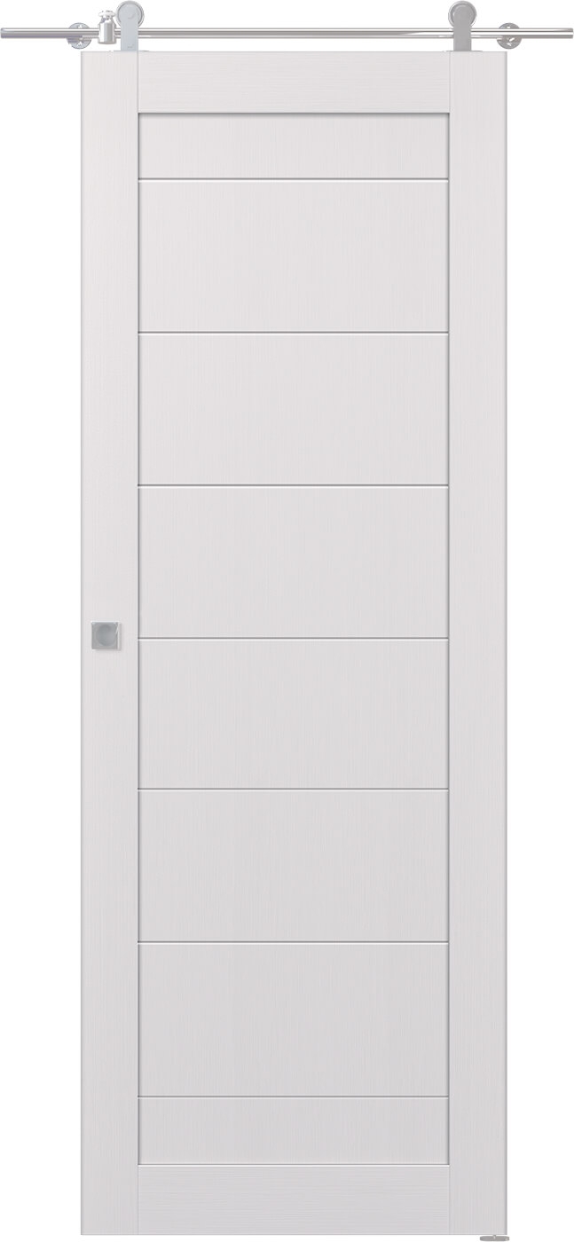 ERMI BIANCO NOBLE DOUBLE BARN BELLDINNI MODERN INTERIOR DOOR - 1