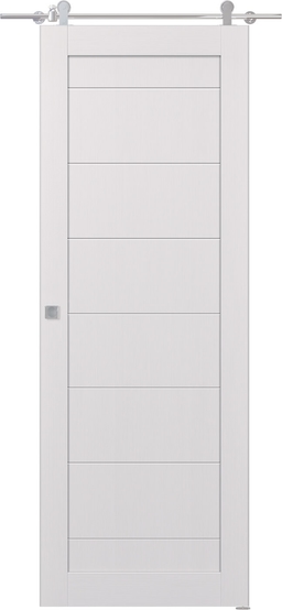 ERMI BIANCO NOBLE DOUBLE BARN BELLDINNI MODERN INTERIOR DOOR - 1