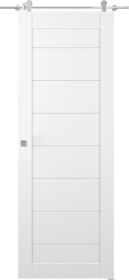 ERMI SNOW WHITE BARN BELLDINNI MODERN INTERIOR DOOR - 3