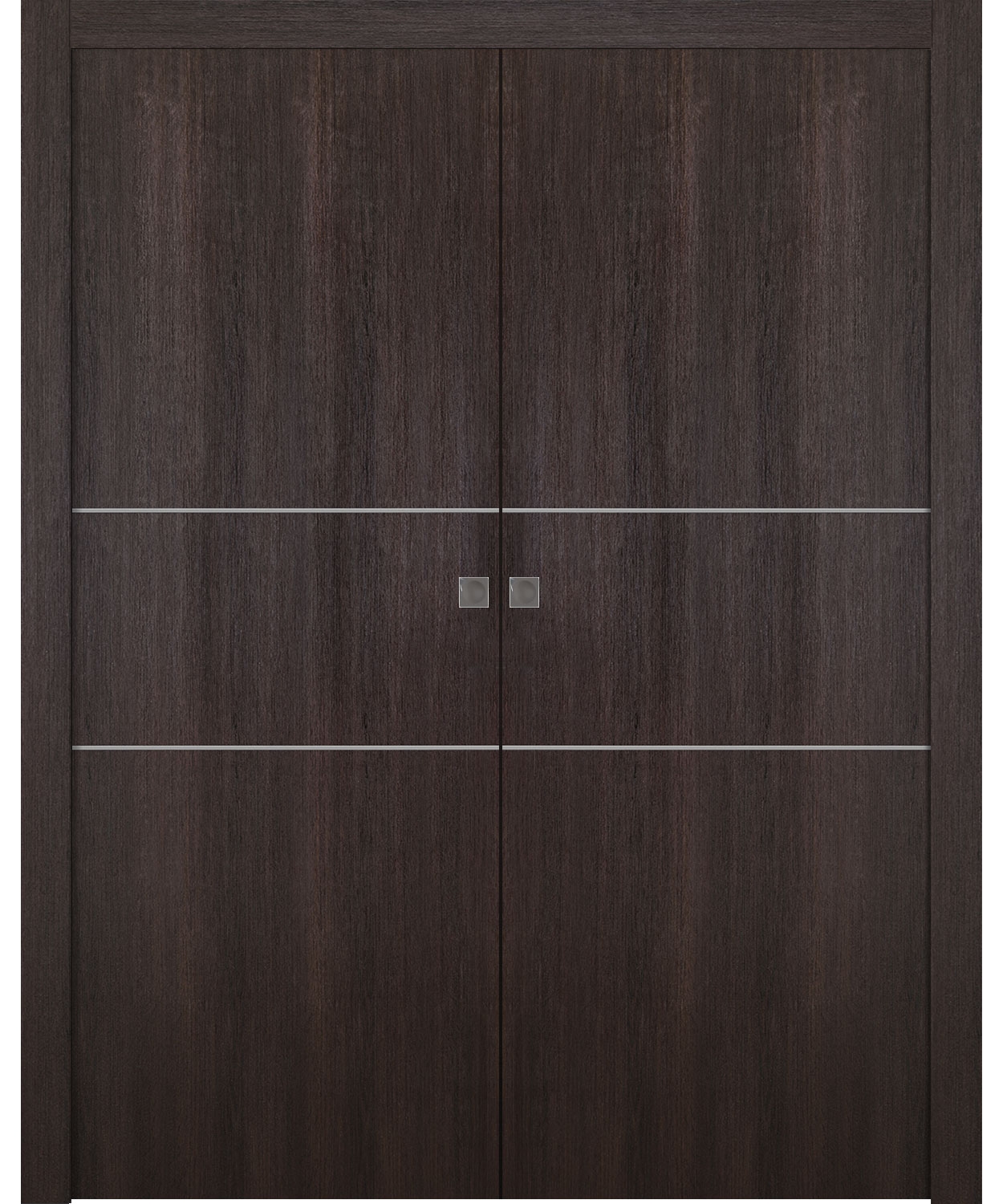 OPTIMA 2H VERALINGA OAK DOUBLE POCKET BELLDINNI MODERN INTERIOR DOOR - 1