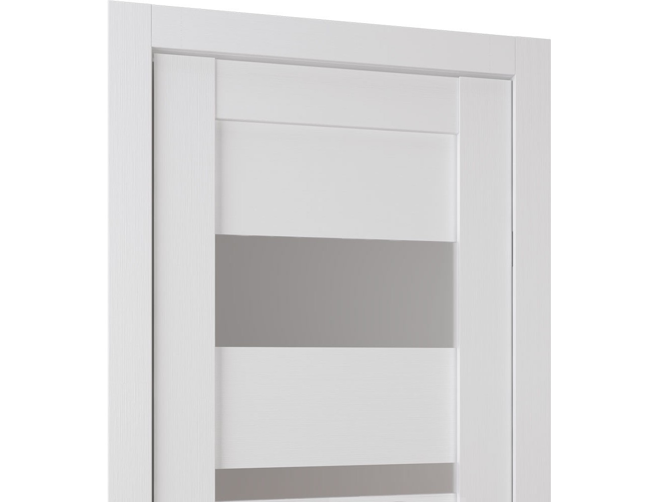 LETI VETRO SNOW WHITE SWING BELLDINNI MODERN INTERIOR DOOR - 4