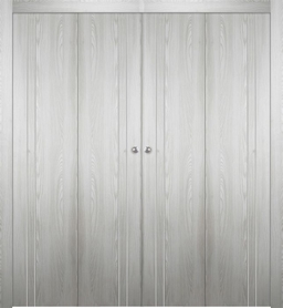 OPTIMA 2V RIBEIRA ASH DOUBLE BI-FOLD BELLDINNI MODERN INTERIOR DOOR - 1