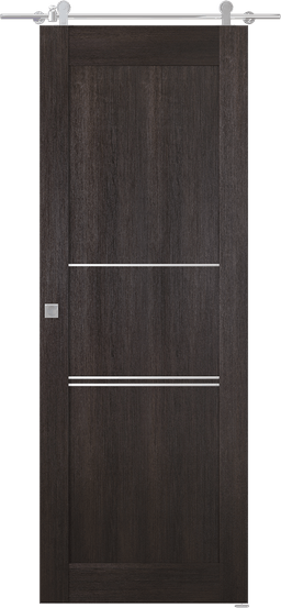 AVON 07 3H VERALINGA OAK DOUBLE BARN BELLDINNI MODERN INTERIOR DOOR - 1