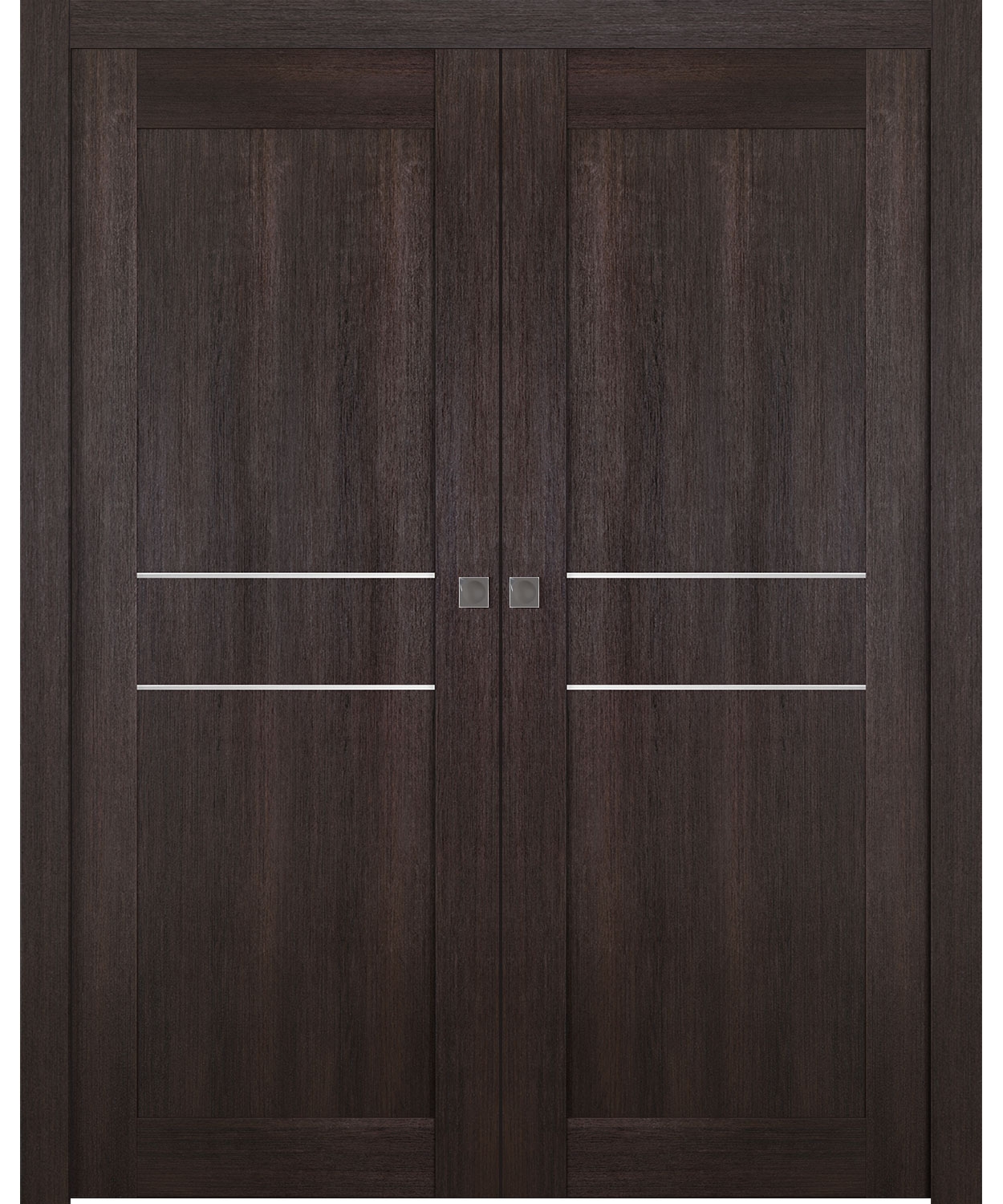 AVON 07 2HN VERALINGA OAK DOUBLE POCKET BELLDINNI MODERN INTERIOR DOOR - 1