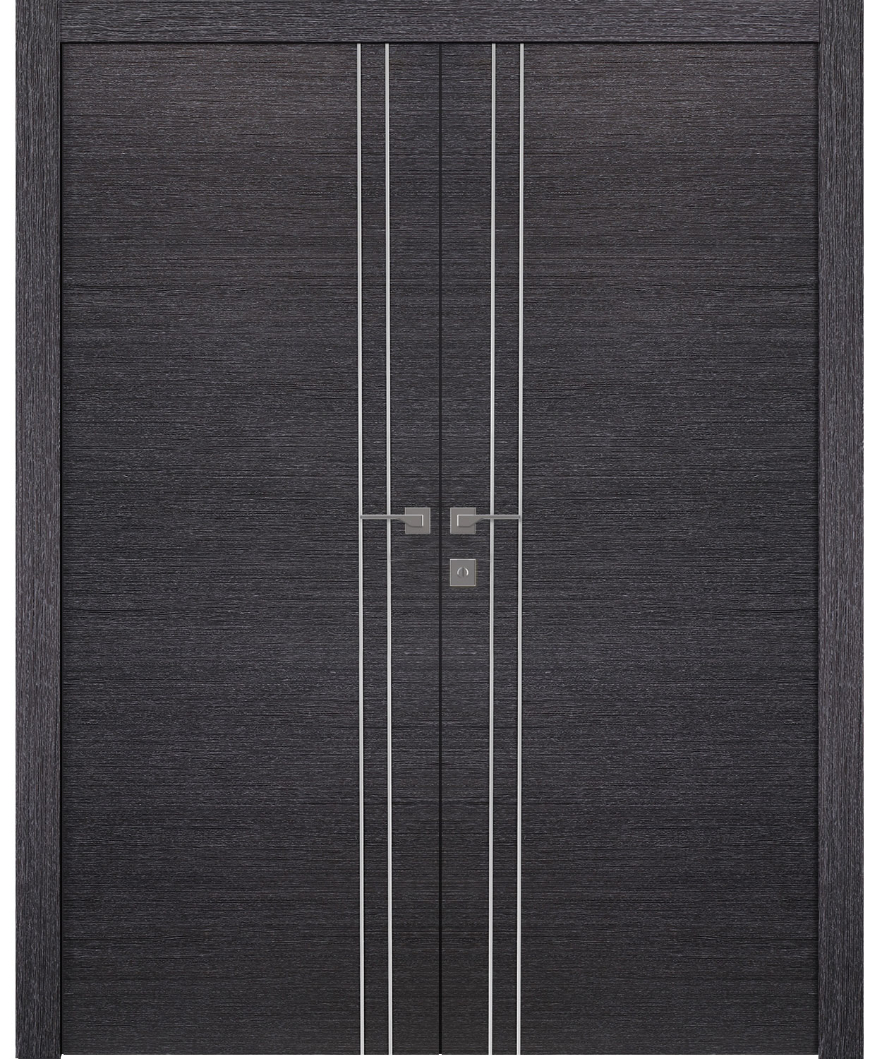 AVANTI 2V BLACK APRICOT CLOSET BELLDINNI MODERN INTERIOR DOOR - 1