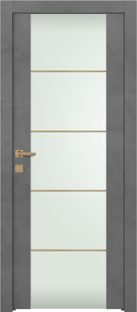 AVON 202 4H GOLD STRIPS VETRO DARK URBAN SWING DOORS BELLDINNI MODERN INTERIOR DOOR - 1
