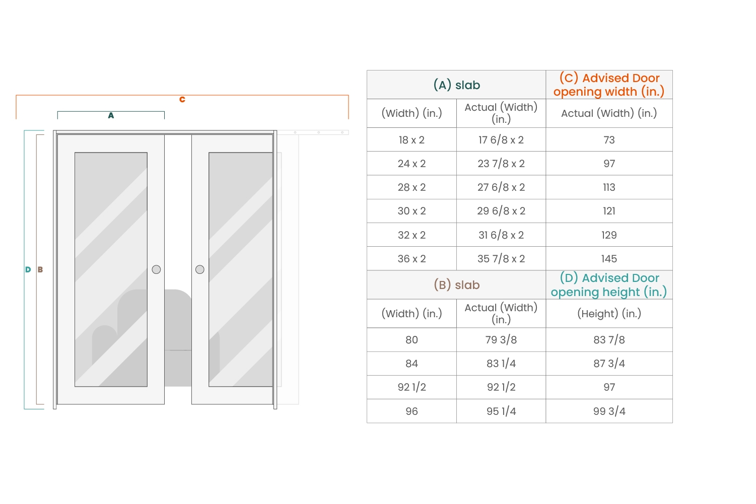 SMART PRO 4H BLACK POLAR WHITE DOUBLE POCKET DOORS BELLDINNI MODERN INTERIOR DOOR - 4