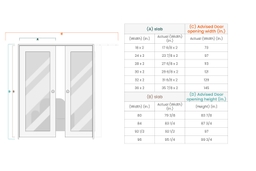 SMART PRO 4H BLACK POLAR WHITE DOUBLE POCKET DOORS BELLDINNI MODERN INTERIOR DOOR - 4