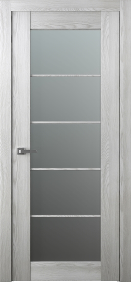 AVON 5 LITE VETRO RIBEIRA ASH SWING BELLDINNI MODERN INTERIOR DOOR - 1