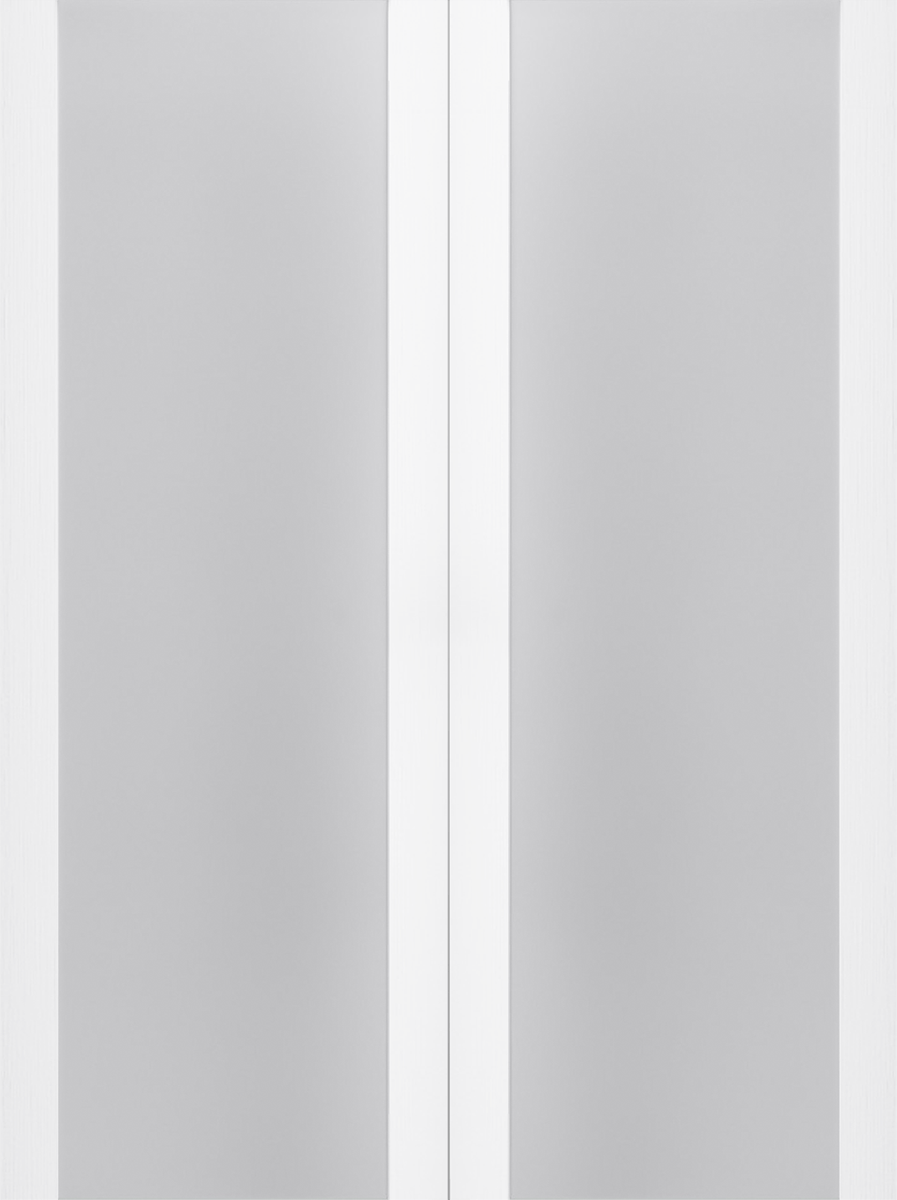PALLADIO 202 VETRO BIANCO NOBLE DOUBLE BARN DOORS BELLDINNI MODERN INTERIOR DOOR - 2