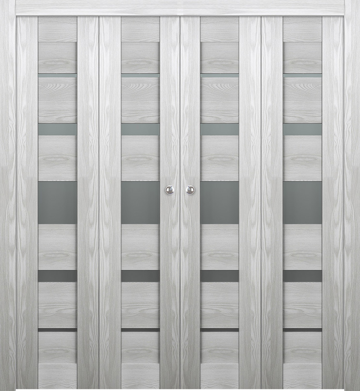 AVON 07-03 VETRO RIBEIRA ASH DOUBLE BI-FOLD BELLDINNI MODERN INTERIOR DOOR - 1