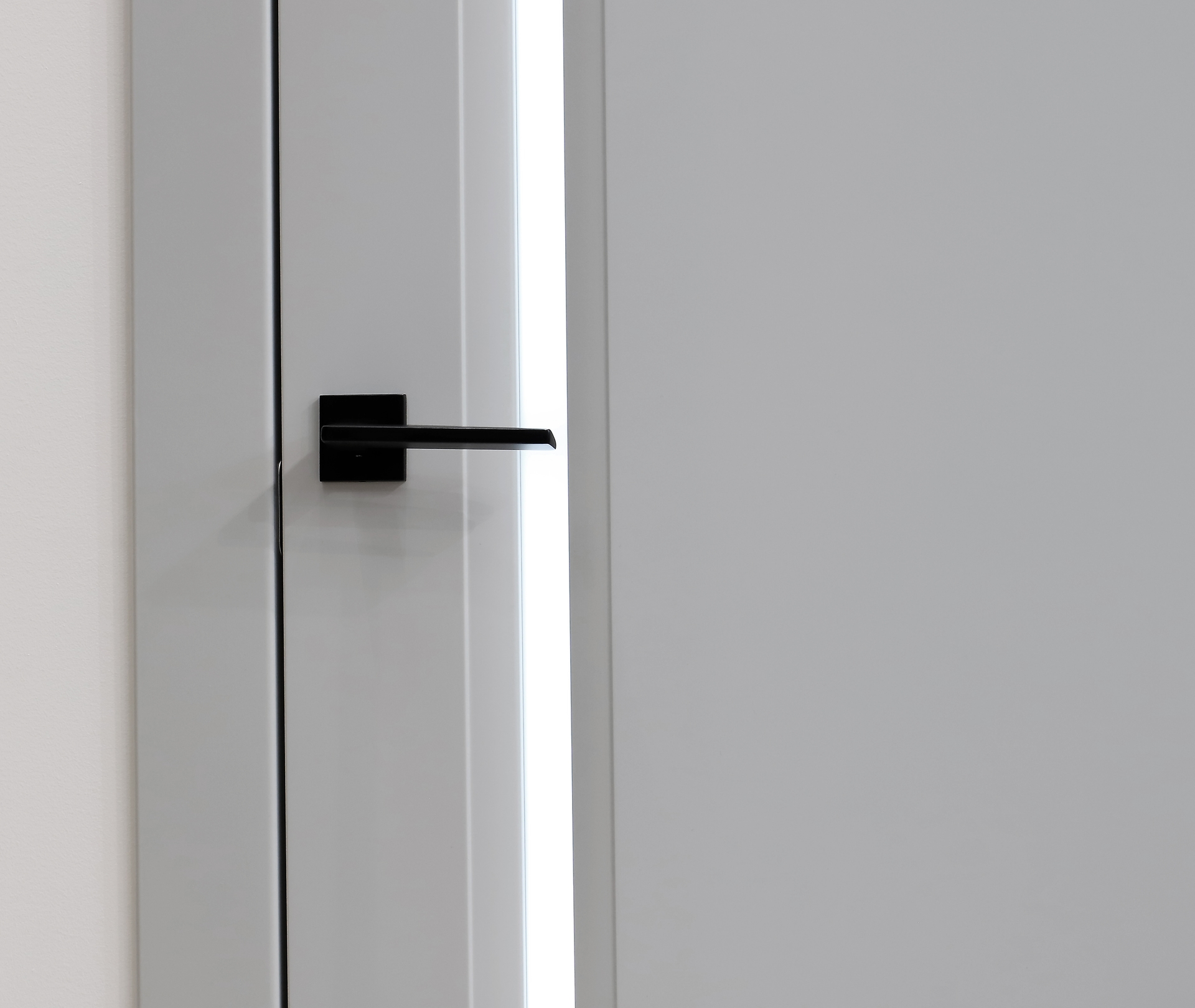 AURUM 1 VETRO LIGHT GREY CLOSET BELLDINNI MODERN INTERIOR DOOR - 2