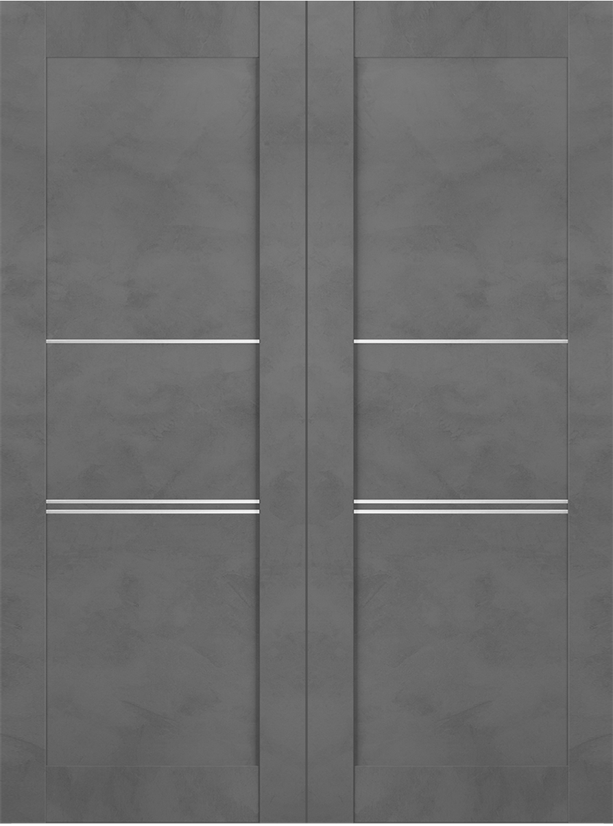 AVON 07 3H DARK URBAN DOUBLE BELLDINNI MODERN INTERIOR DOOR - 2